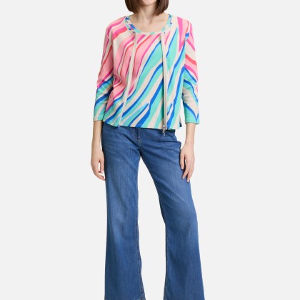 Shirtjacke mit Rippenstruktur – Bild 2