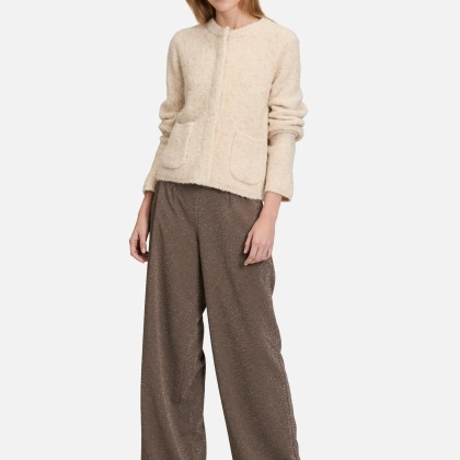 Grobstrickjacke mit Lurexfaden – Bild 2