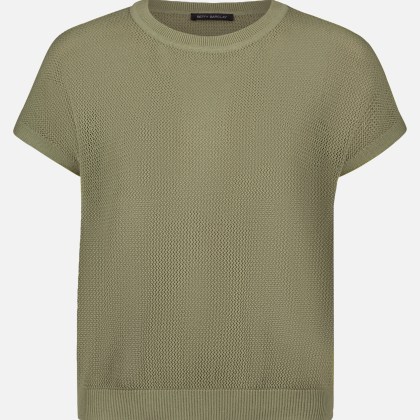 Lochstrick-Pullover ohne Arm – Bild 3