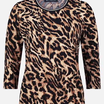 Basic Shirt mit Rippbündchen – Bild 3