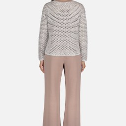 Strickpullover mit Lochmuster Strickpullover mit Lochmuster