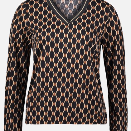 Blusenshirt mit V-Ausschnitt – Bild 3