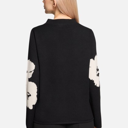 Feinstrickpullover mit Stehkragen Feinstrickpullover mit Stehkragen