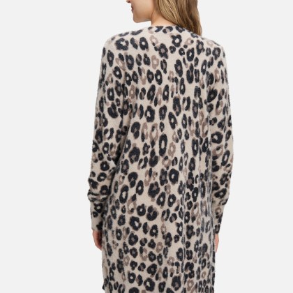 Longstrickjacke mit Aufdruck Longstrickjacke mit Aufdruck