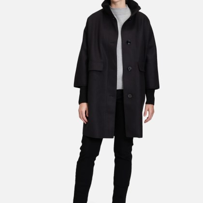 Wollmantel mit Strickdetails – Bild 2