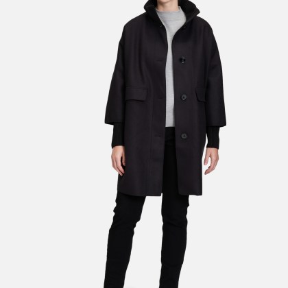 Wollmantel mit Strickdetails – Bild 2