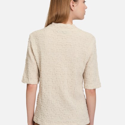 Strukturshirt mit Stehkragen Strukturshirt mit Stehkragen