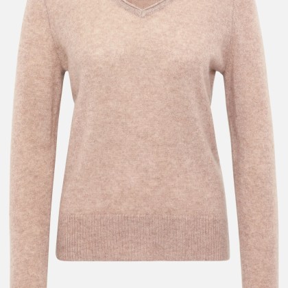 Kaschmir-Pullover mit V-Ausschnitt – Bild 3