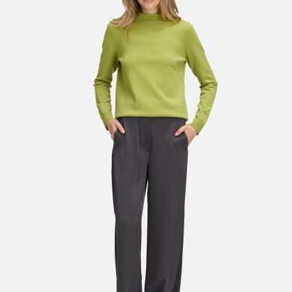 Basic-Strickpullover mit Stehkragen – Bild 2