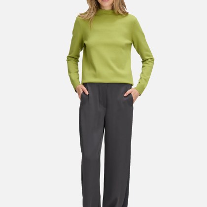 Basic-Strickpullover mit Stehkragen – Bild 2