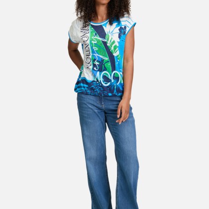 Printshirt mit Tunnelzug – Bild 2