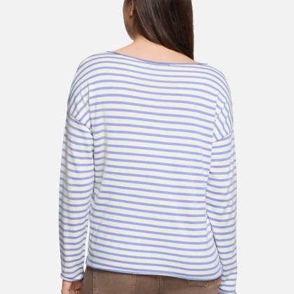 Strickpullover mit U-Boot-Ausschnitt Strickpullover mit U-Boot-Ausschnitt