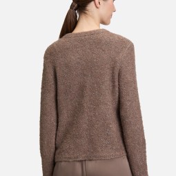 Grobstrickjacke mit Lurexfaden Grobstrickjacke mit Lurexfaden