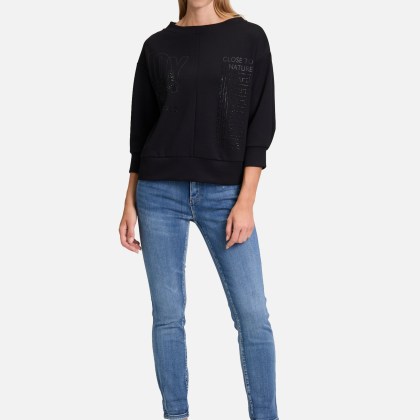 Sweatshirt mit Stehkragen – Bild 2