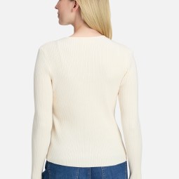 Feinstrickpullover mit Rippenstruktur Feinstrickpullover mit Rippenstruktur