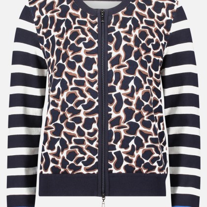 Strick-Cardigan mit Aufdruck – Bild 3