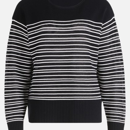 Basic-Strickpullover mit Streifen – Bild 3