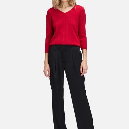 Feinstrickpullover mit V-Ausschnitt – Bild 2