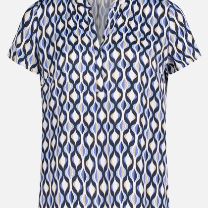 Satin-Bluse mit Print – Bild 3