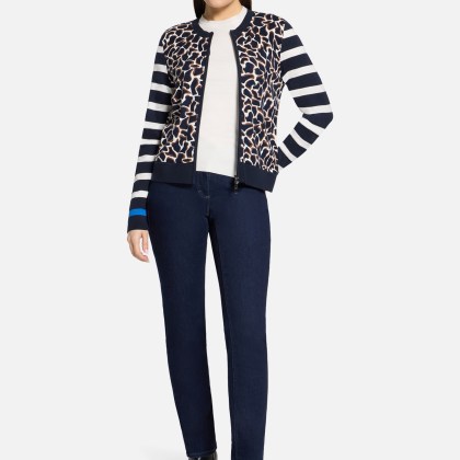 Strick-Cardigan mit Aufdruck – Bild 2