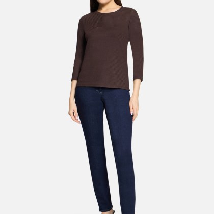 Strukturshirt mit Rundhalsausschnitt – Bild 2