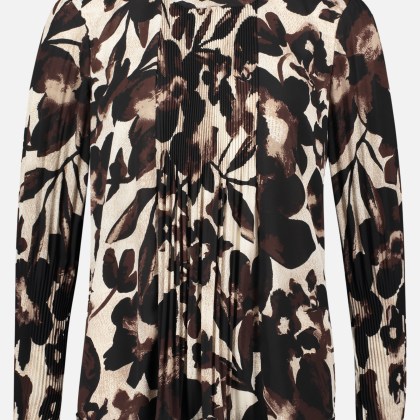 Schlupfbluse mit Plissee – Bild 3