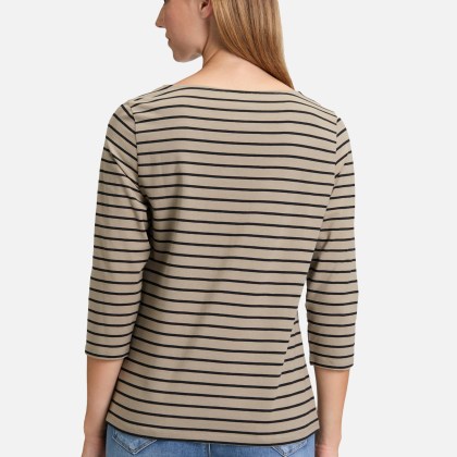 Ringelshirt mit U-Boot-Ausschnitt Ringelshirt mit U-Boot-Ausschnitt