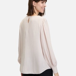 Satin-Bluse langarm Satin-Bluse langarm