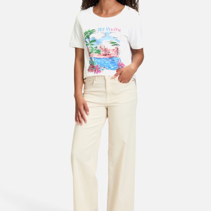 Basic Shirt mit Aufdruck – Bild 2