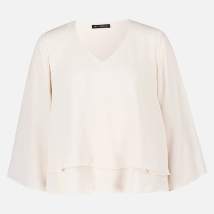 Schlupfbluse unifarben – Bild 3