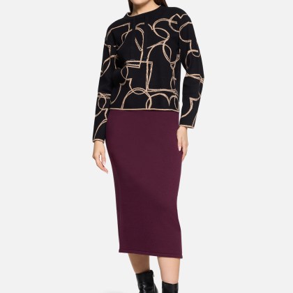 Strickrock mit Seitenschlitzen – Bild 2