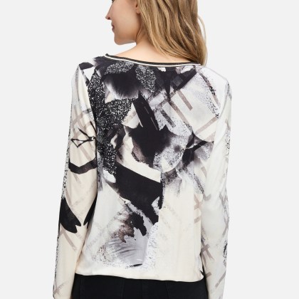 Printshirt mit Gummizug Printshirt mit Gummizug