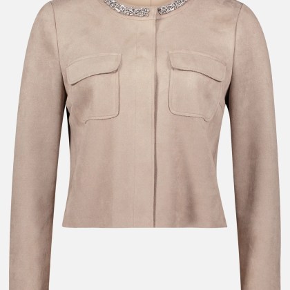 Blazer-Jacke mit aufgesetzten Taschen – Bild 3