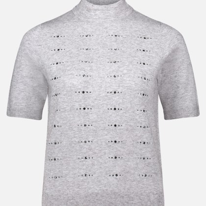 Feinstrickpullover mit Stehkragen – Bild 3