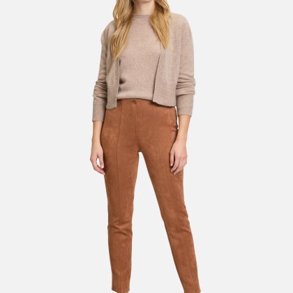 Kaschmir-Strickjacke mit Rippbündchen – Bild 2