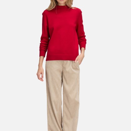 Basic-Strickpullover mit Stehkragen – Bild 2