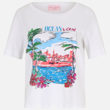 Basic Shirt mit Aufdruck – Bild 3