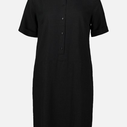 Leinenkleid mit Knopfleiste – Bild 3