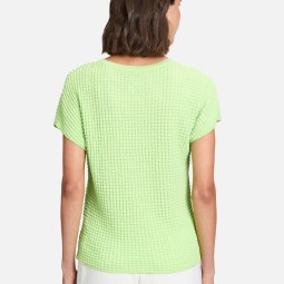 Strukturshirt mit U-Boot-Ausschnitt Strukturshirt mit U-Boot-Ausschnitt