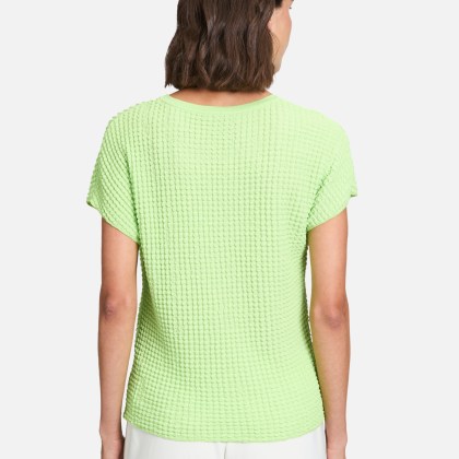 Strukturshirt mit U-Boot-Ausschnitt Strukturshirt mit U-Boot-Ausschnitt