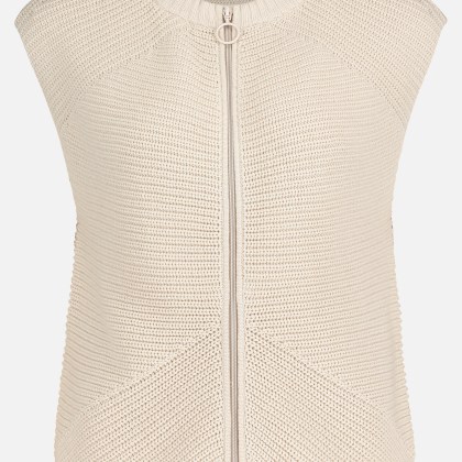 Grobstrickjacke ohne Arm – Bild 3