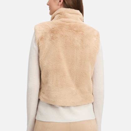 Plüschweste mit Reißverschluss Plüschweste mit Reißverschluss