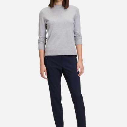 Basic-Strickpullover mit Stehkragen – Bild 2