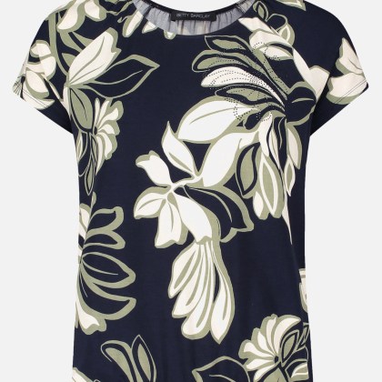 Printshirt mit Gummizug – Bild 3