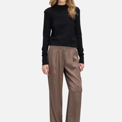 Feinstrickpullover mit Strass – Bild 2