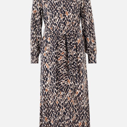 Hemdblusenkleid mit Bindegürtel – Bild 2