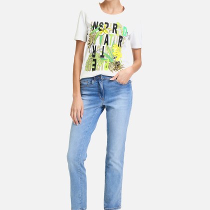 Basic Shirt mit Aufdruck – Bild 2