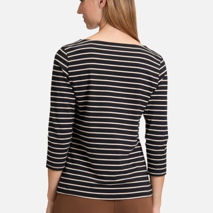 Ringelshirt mit U-Boot-Ausschnitt Ringelshirt mit U-Boot-Ausschnitt