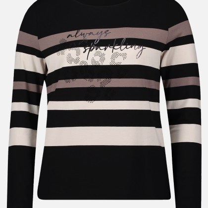 Ringelshirt mit U-Boot-Ausschnitt – Bild 3