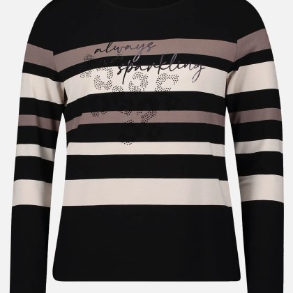 Ringelshirt mit U-Boot-Ausschnitt – Bild 3